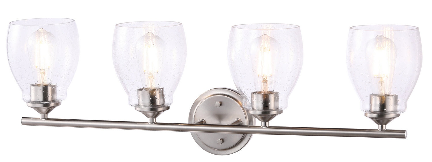 Minka-Lavery - 2434-84 - Four Light Wall Lamp - Winsley - Brushed Nickel