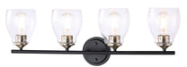 Minka-Lavery - 2434-878 - Four Light Wall Lamp - Winsley - Coal And Stained Brass