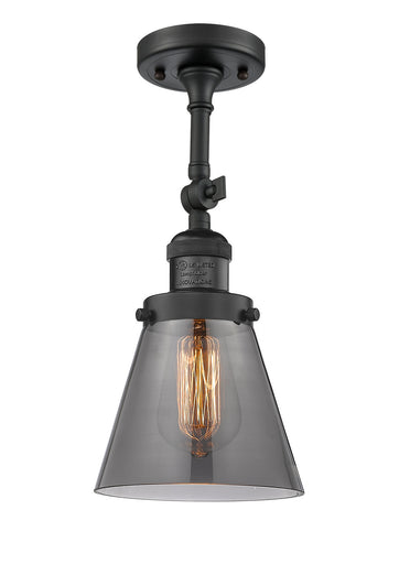 Franklin Restoration One Light Semi-Flush Mount Matte Black