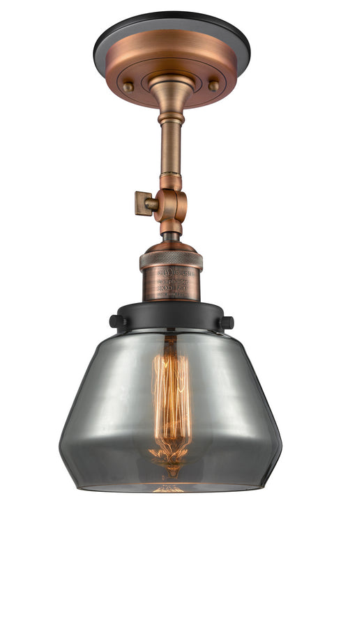 Innovations - 201FBP-ACBK-G173 - One Light Semi-Flush Mount - Franklin Restoration - Antique Copper