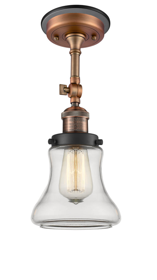 Innovations - 201FBP-ACBK-G192 - One Light Semi-Flush Mount - Franklin Restoration - Antique Copper