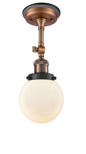 One Light Semi-Flush Mount