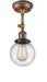 Innovations - 201FBP-ACBK-G204-6 - One Light Semi-Flush Mount - Franklin Restoration - Antique Copper