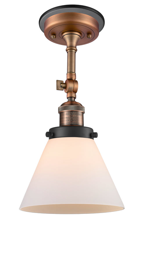 Innovations - 201FBP-ACBK-G41 - One Light Semi-Flush Mount - Franklin Restoration - Antique Copper