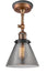 Innovations - 201FBP-ACBK-G43 - One Light Semi-Flush Mount - Franklin Restoration - Antique Copper