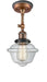 Innovations - 201FBP-ACBK-G532 - One Light Semi-Flush Mount - Franklin Restoration - Antique Copper
