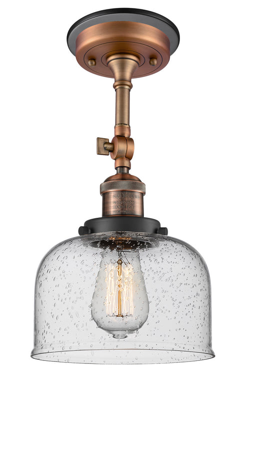 Innovations - 201FBP-ACBK-G74 - One Light Semi-Flush Mount - Franklin Restoration - Antique Copper