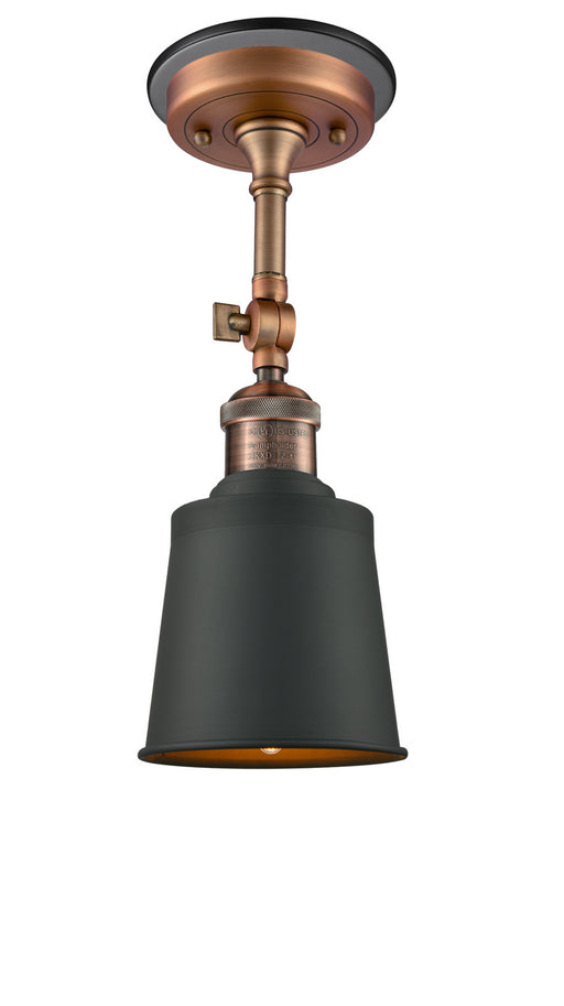 Innovations - 201FBP-ACBK-M9-BK - One Light Semi-Flush Mount - Franklin Restoration - Antique Copper