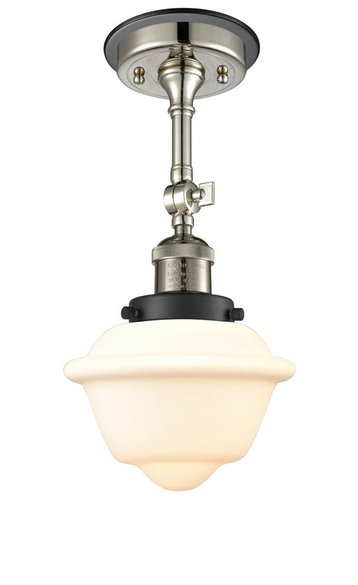 Innovations - 201FBP-PNBK-G531 - One Light Semi-Flush Mount - Franklin Restoration - Polished Nickel