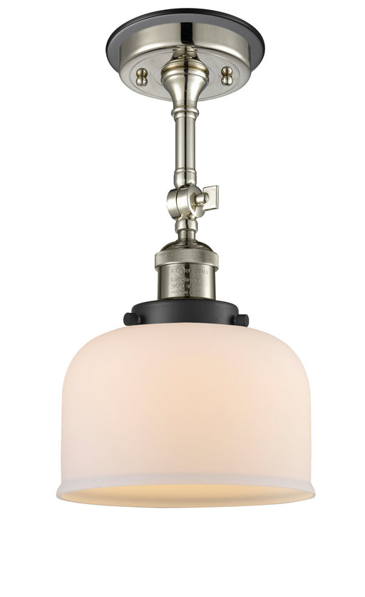 Innovations - 201FBP-PNBK-G71 - One Light Semi-Flush Mount - Franklin Restoration - Polished Nickel