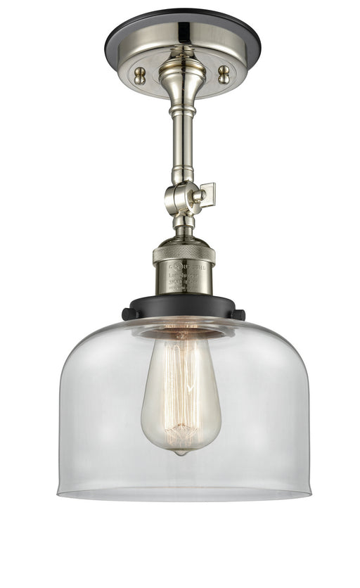 Innovations - 201FBP-PNBK-G72 - One Light Semi-Flush Mount - Franklin Restoration - Polished Nickel