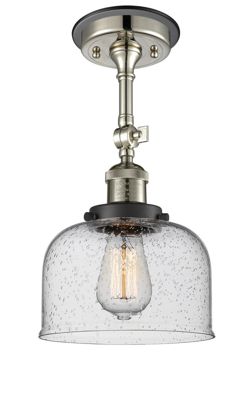 Innovations - 201FBP-PNBK-G74 - One Light Semi-Flush Mount - Franklin Restoration - Polished Nickel