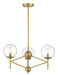 Minka-Lavery - 2796-695 - Three Light Pendant - Auresa - Soft Brass