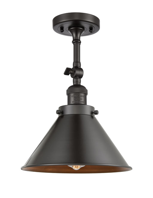 Innovations - 201F-OB-M10-OB - One Light Semi-Flush Mount - Franklin Restoration - Oil Rubbed Bronze