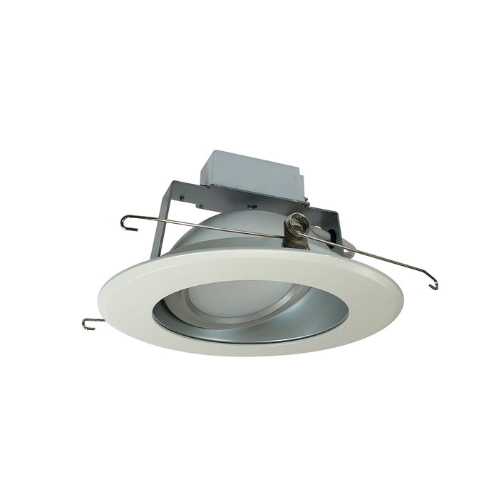 Nora Lighting - NLCBC-66935XHZWLE4EM - 6"Adjustable 0- - Haze / White