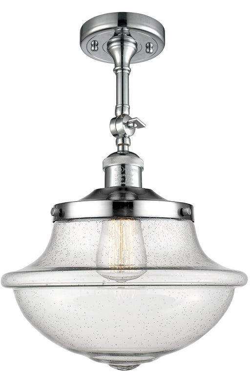 Innovations - 201F-PC-G544 - One Light Semi-Flush Mount - Franklin Restoration - Polished Chrome