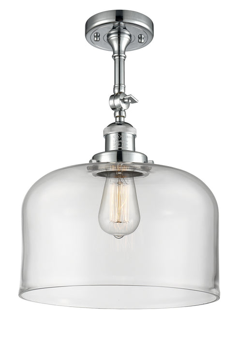 Innovations - 201F-PC-G72-L - One Light Semi-Flush Mount - Franklin Restoration - Polished Chrome