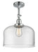 Innovations - 201F-PC-G72-L - One Light Semi-Flush Mount - Franklin Restoration - Polished Chrome