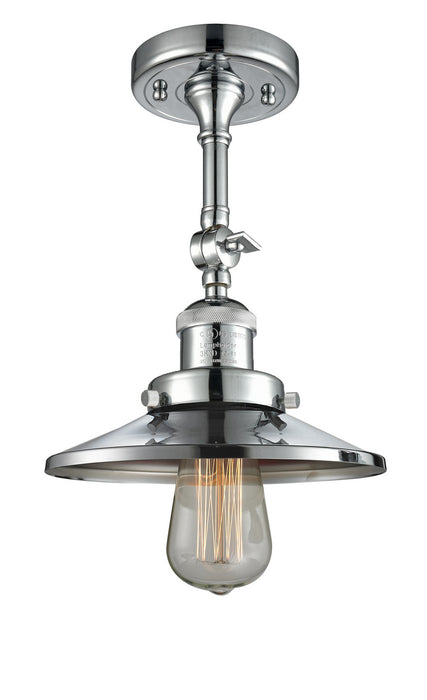 Innovations - 201F-PC-M7 - One Light Semi-Flush Mount - Franklin Restoration - Polished Chrome