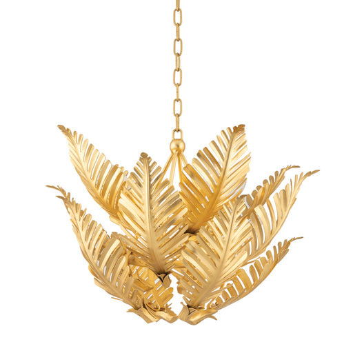 Corbett Lighting - 317-48-GL - Eight Light Pendant - Tropicale - Gold Leaf