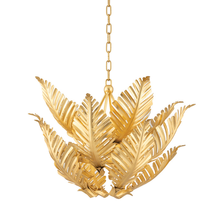 Corbett Lighting - 317-48-GL - Eight Light Pendant - Tropicale - Gold Leaf