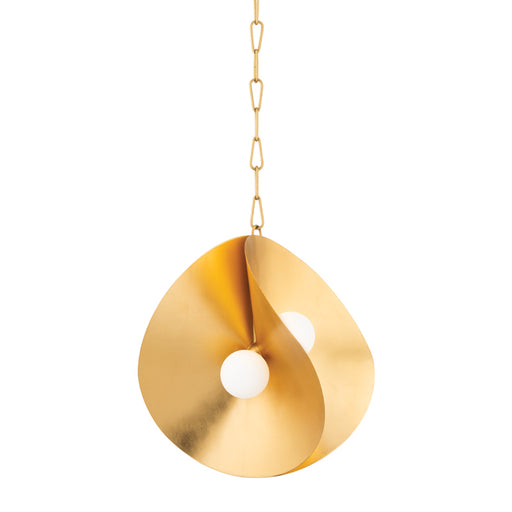 Corbett Lighting - 330-18-GL - Four Light Pendant - Peony - Gold Leaf