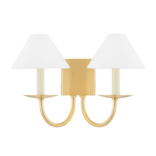 Mitzi - H464102-AGB - Two Light Wall Sconce - Lenore - Aged Brass