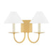 Mitzi - H464102-AGB - Two Light Wall Sconce - Lenore - Aged Brass