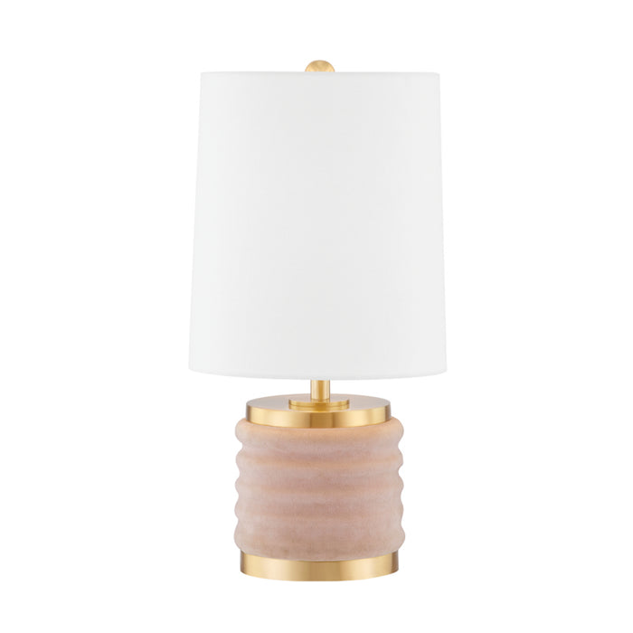Mitzi - HL561201-AGB/BLSH - One Light Table Lamp - Bethany - Aged Brass/Blush Combo