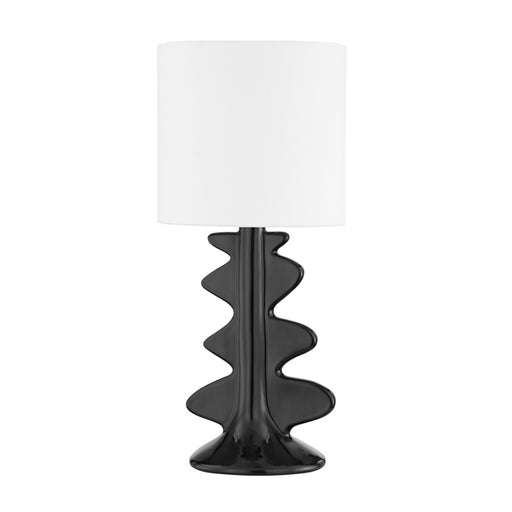 Mitzi - HL684201-AGB/CGB - One Light Table Lamp - Liwa - Aged Brass/Ceramic Gloss Black