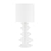 Mitzi - HL684201-AGB/CGW - One Light Table Lamp - Liwa - Aged Brass/Ceramic Gloss White