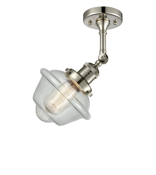 Innovations - 201F-PN-G534 - One Light Semi-Flush Mount - Franklin Restoration - Polished Nickel