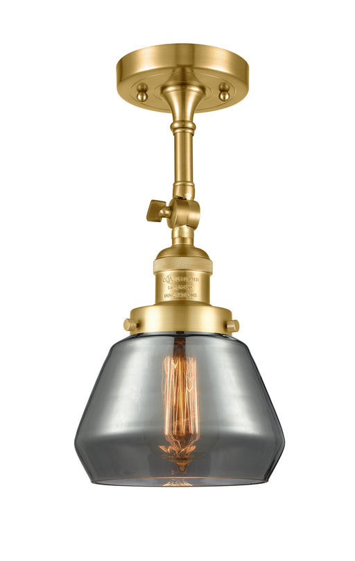 Innovations - 201F-SG-G173 - One Light Semi-Flush Mount - Franklin Restoration - Satin Gold