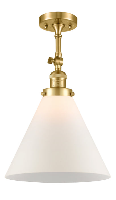 Innovations - 201F-SG-G41-L - One Light Semi-Flush Mount - Franklin Restoration - Satin Gold