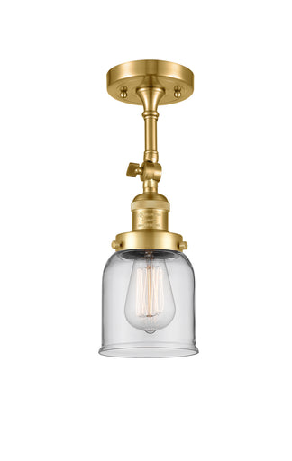 Franklin Restoration One Light Semi-Flush Mount Satin Gold