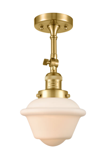 Innovations - 201F-SG-G531 - One Light Semi-Flush Mount - Franklin Restoration - Satin Gold