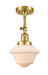 Innovations - 201F-SG-G531 - One Light Semi-Flush Mount - Franklin Restoration - Satin Gold