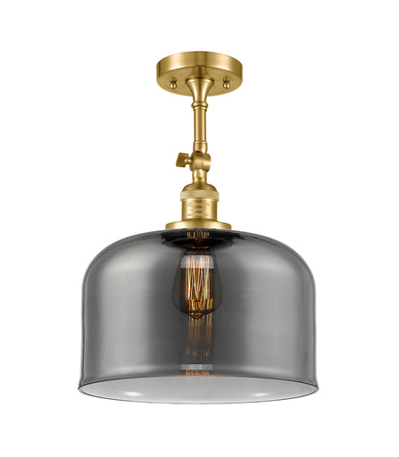 Franklin Restoration One Light Semi-Flush Mount Satin Gold