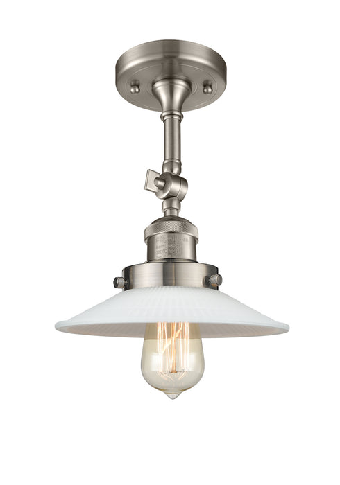 Innovations - 201F-SN-G1 - One Light Semi-Flush Mount - Franklin Restoration - Brushed Satin Nickel