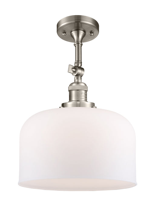 Innovations - 201F-SN-G71-L - One Light Semi-Flush Mount - Franklin Restoration - Brushed Satin Nickel