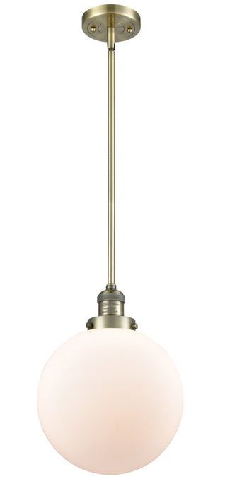 Innovations - 201S-AB-G201-10 - One Light Mini Pendant - Franklin Restoration - Antique Brass