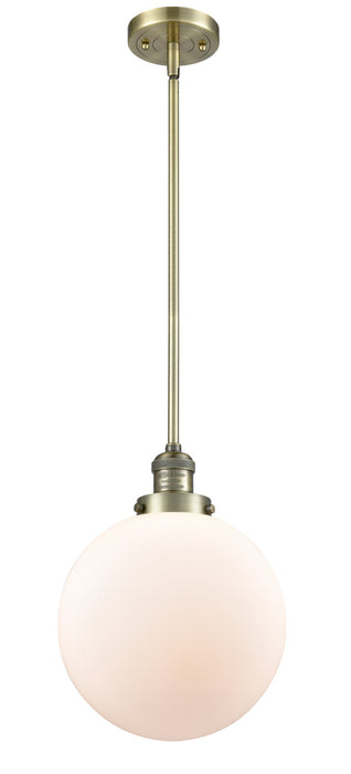 Innovations - 201S-AB-G201-10-LED - LED Mini Pendant - Franklin Restoration - Antique Brass