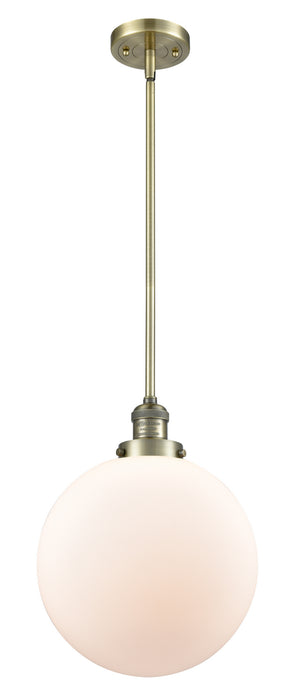 Innovations - 201S-AB-G201-12-LED - LED Mini Pendant - Franklin Restoration - Antique Brass