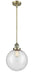 Innovations - 201S-AB-G204-10 - One Light Mini Pendant - Franklin Restoration - Antique Brass