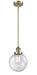 Innovations - 201S-AB-G204-8 - One Light Mini Pendant - Franklin Restoration - Antique Brass