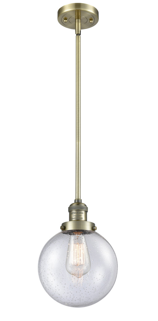 Innovations - 201S-AB-G204-8-LED - LED Mini Pendant - Franklin Restoration - Antique Brass