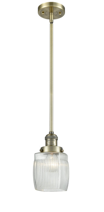 Innovations - 201S-AB-G302-LED - LED Mini Pendant - Franklin Restoration - Antique Brass