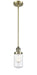 Innovations - 201S-AB-G312 - One Light Mini Pendant - Franklin Restoration - Antique Brass