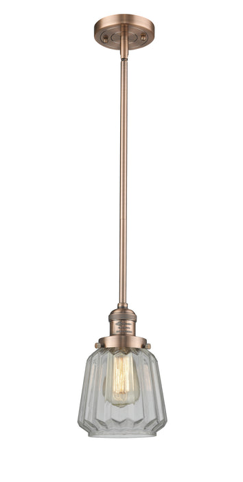Innovations - 201S-AC-G142-LED - LED Mini Pendant - Franklin Restoration - Antique Copper