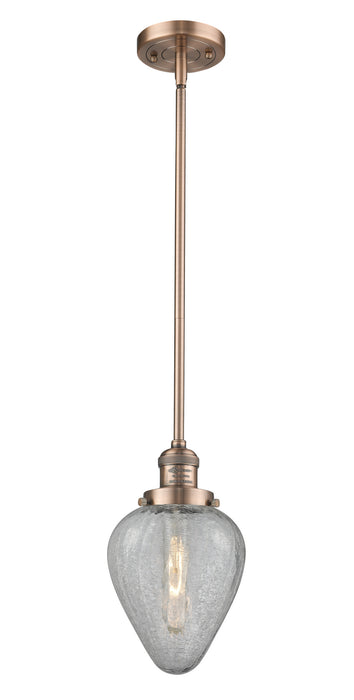 Innovations - 201S-AC-G165-LED - LED Mini Pendant - Franklin Restoration - Antique Copper